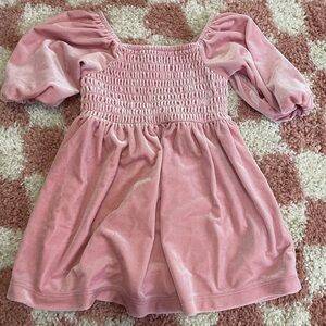 Old Navy Pink Puff Sleeve Kids Dress